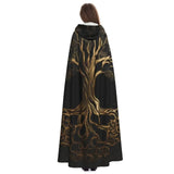Norse Viking Tree of Life Hooded Cape Hooded Cloak Viking Warriors