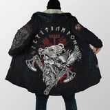 Norse Vikings Fleece Coat Hooded Cloaks Viking Warriors