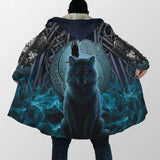 Norse Vikings Fleece Coat Hooded Cloaks Viking Warriors