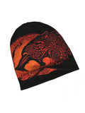 Norse Wolf Beanie Hat Beanie Viking Warriors