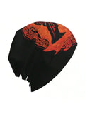 Norse Wolf Beanie Hat Beanie Viking Warriors