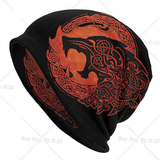 Norse Wolf Beanie Hat Beanie Viking Warriors