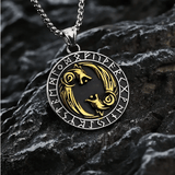 Norse Wolves and Runes Necklace necklace Viking Warriors