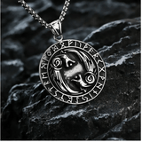 Norse Wolves and Runes Necklace necklace Viking Warriors