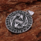 Norse Wolves and Runes Necklace necklace Viking Warriors