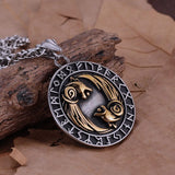 Norse Wolves and Runes Necklace necklace Viking Warriors