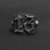Number Thirteen Biker Ring Rings Viking Warriors