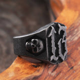 Number Thirteen Biker Ring Rings Viking Warriors