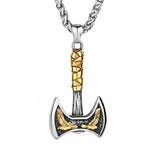 Odin Ravens Double Axe Necklace necklace Viking Warriors