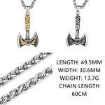 Odin Ravens Double Axe Necklace necklace Viking Warriors