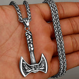 Odin Ravens Double Axe Necklace necklace Viking Warriors