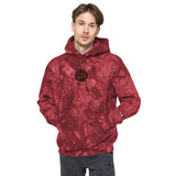 Odin's Valknut Tie-dye Embroidered Hoodie Tie-dye Hoodie Viking Warriors