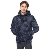 Odin's Valknut Tie-dye Embroidered Hoodie Tie-dye Hoodie Viking Warriors