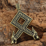 Othala Rune Pendant Necklaces Viking Warriors
