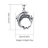 Ouroboros  Dragon Necklace Necklaces Viking Warriors