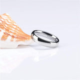 Polished Silver Titanium Ring Viking Warriors