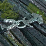 Raven Thor Hammer Necklace Viking Warriors