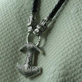 Raven Thor Hammer Necklace Viking Warriors
