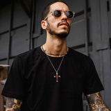 Rosewood Cross Necklace Viking Warriors