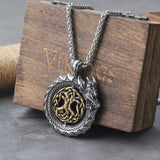 Rotating Tree of Life Ouroboros Necklace necklace Viking Warriors