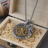 Rotating Tree of Life Ouroboros Necklace necklace Viking Warriors