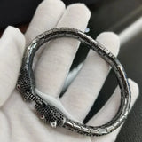 S925 Sterling Silver Black Leopard Bracelet Bracelets Viking Warriors