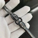 S925 Sterling Silver Black Leopard Bracelet Bracelets Viking Warriors