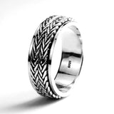 S925 Sterling Silver Braided Knot Spinning Rings Rings Viking Warriors