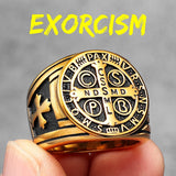 Saint Benedict Cross Ring Rings Viking Warriors