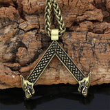 Silver and Bronze Viking Runes Pendant Charms & Pendants Viking Warriors