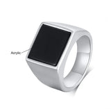 Simple Black Gold-Silver Signet Rings signet rings Viking Warriors