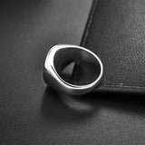 Simple Black Gold-Silver Signet Rings signet rings Viking Warriors