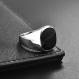 Simple Black Gold-Silver Signet Rings signet rings Viking Warriors