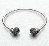 Skull Bangle 925 Sterling Silver Bracelet Bracelet Viking Warriors