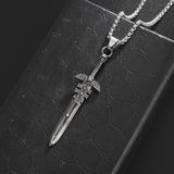Skull Sword Pendant Necklace necklace Viking Warriors