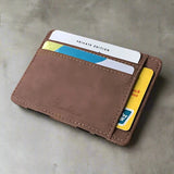Slim PU Leather Wallet Wallets & Money Clips Viking Warriors
