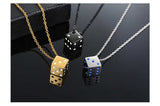 Stainless Steel Dice Necklaces Viking Warriors