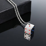 Stainless Steel Dice Necklaces Viking Warriors