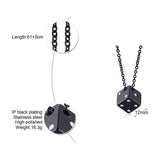 Stainless Steel Dice Necklaces Viking Warriors