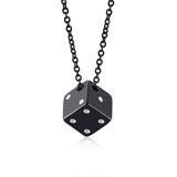 Stainless Steel Dice Necklaces Viking Warriors
