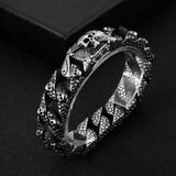 Stainless Steel Skull Curb Chain Bracelet Bracelets Viking Warriors