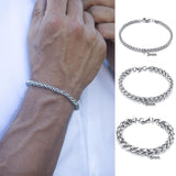 Stainless Steel Wheat Chain Bracelet Bracelets Viking Warriors