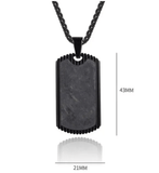 marble Stone Tag Necklace necklace Viking Warriors