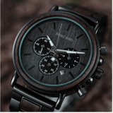 Stylish Chronograph Wooden Watch Watches Viking Warriors