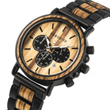 Stylish Chronograph Wooden Watch Watches Viking Warriors