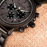 Stylish Chronograph Wooden Watch Watches Viking Warriors