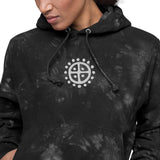 Sun Wheel Engraved Tie-dye Hoodie Hoodies Viking Warriors