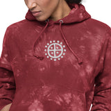 Sun Wheel Engraved Tie-dye Hoodie Hoodies Viking Warriors