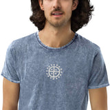 Sun Wheel Unisex Denim T-Shirt Denim T-Shirt Viking Warriors