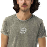 Sun Wheel Unisex Denim T-Shirt Denim T-Shirt Viking Warriors